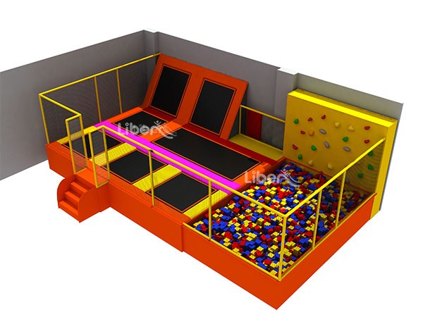 Small Kids Trampoline Park with Foam Pit 